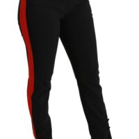 Dolce & Gabbana Mustad skinny-stiilis püksid Fox Head