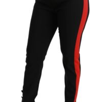 Dolce & Gabbana Mustad skinny-stiilis püksid Fox Head