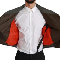 Dolce & Gabbana pruun bomber-jakk kolju ja krooni logoga