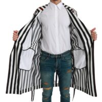 1306430.jpg Dolce & Gabbana must-valge hommikumantel/öökleit