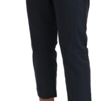 Dolce & Gabbana pruunid triibulised lühendatud püksid