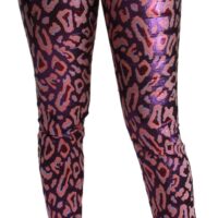 Dolce & Gabbana mitmevärvilised mustrilised lühendatud kõrge vöökohaga püksid