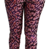 Dolce & Gabbana mitmevärvilised mustrilised lühendatud kõrge vöökohaga püksid