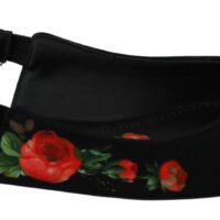 Dolce & Gabbana Mustad lillemustriga slingback-baletikingad