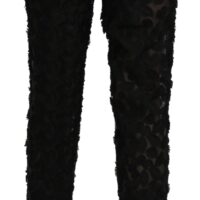 Dolce & Gabbana Mustad pitsilised cropped-püksid