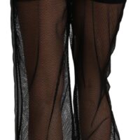 Dolce & Gabbana Mustad läbipaistvad jogger-püksid