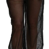 Dolce & Gabbana Mustad läbipaistvad jogger-püksid