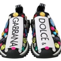 Dolce & Gabbana musta ja valge kristallidega madalad tossud