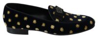 Dolce & Gabbana Sinised samet loafrid Crown