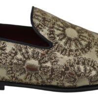 1452577.jpg Dolce & Gabbana Kuldse žakaarmustriga meeste loafrid