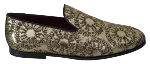 1452577.jpg Dolce & Gabbana Kuldse žakaarmustriga meeste loafrid