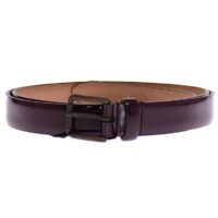Dolce & Gabbana Purple Logo Cintura Gürtel Belt