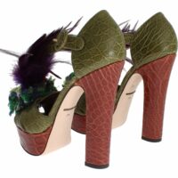 Dolce & Gabbana rohelised kristallidega platvorm-sandaalid