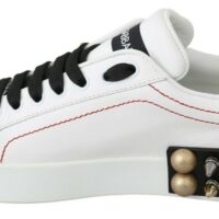 1488035.jpg Dolce & Gabbana valged kristallidega roosimustrilised tossud