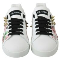 1488039.jpg Dolce & Gabbana valged kristallidega roosimustrilised tossud