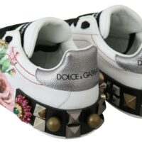 1488041.jpg Dolce & Gabbana valged kristallidega roosimustrilised tossud