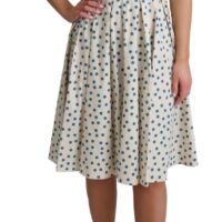 Dolce & Gabbana beež täpiline A-lõikeline kleit