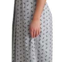 Dolce & Gabbana sinivalge lilleline puuvillane A-lõikeline kleit