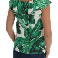 1502813.jpg Dolce & Gabbana Roheline Ananassi-Banaani Litritega Pluus-T-särk Enchanted SICILY