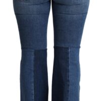 Dolce & Gabbana sinised boot cut püksid Amore Patch