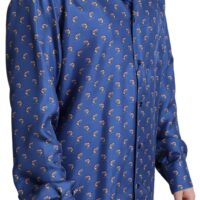 Dolce & Gabbana Sinine vabaajasärk Beach Chair Umbrella Print