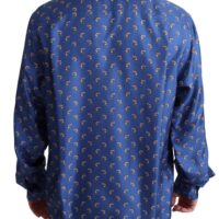 Dolce & Gabbana Sinine vabaajasärk Beach Chair Umbrella Print