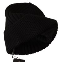 Dolce & Gabbana Black Wool Knit Women Winter Hat
