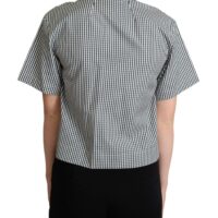 Dolce & Gabbana valge-roheline ruuduline pluus