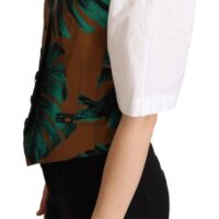 1538839.jpg Dolce & Gabbana roheline lehemustriga jacquard-vest