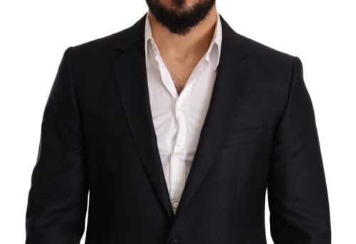 1542486.jpg Dolce & Gabbana Sinine mustriga MARTINI slim fit kaheosaline ülikond