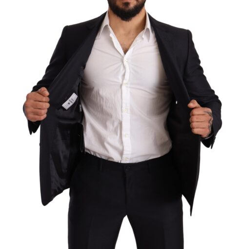 1542488.jpg Dolce & Gabbana Sinine mustriga MARTINI slim fit kaheosaline ülikond