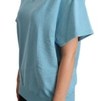 Dolce & Gabbana Sinine lühikeste varrukatega ümara kaelusega topp