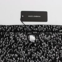 Dolce & Gabbana mustvalged lillemustriga pidžaamapüksid