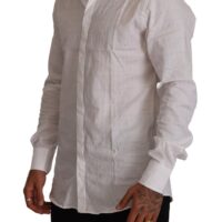 Dolce & Gabbana valge pidulik särk GOLD 10 Dolce & Gabbana valge pidulik särk GOLD