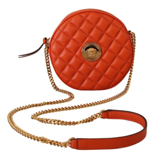 Versace Red Medusa Round Crossbody Bag