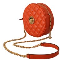 Versace Red Medusa Round Crossbody Bag