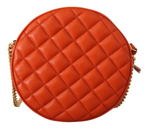 Versace Red Medusa Round Crossbody Bag