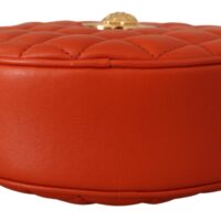 Versace Red Medusa Round Crossbody Bag