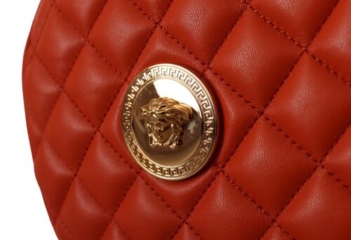 Versace Red Medusa Round Crossbody Bag