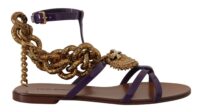 Dolce & Gabbana lilla Devotion madalad sandaalid