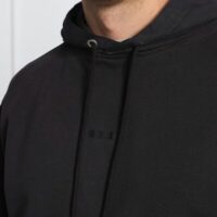 Hugo Boss tumesinine kapuutsiga dressipluus logo detailidega