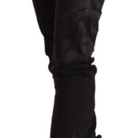 Just Cavalli mustad mid waist skinny teksad