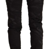 Just Cavalli mustad mid waist skinny teksad