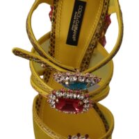 1946523.jpg Dolce & Gabbana Kollased sandaalid kristallidega Ayers-detailidega