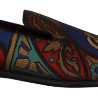 Dolce & Gabbana mitmevärvilised jacquard-mustriga loafrid