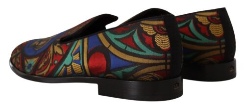 Dolce & Gabbana mitmevärvilised jacquard-mustriga loafrid