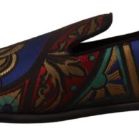 Dolce & Gabbana mitmevärvilised jacquard-mustriga loafrid