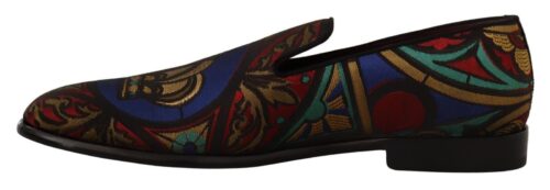 Dolce & Gabbana mitmevärvilised jacquard-mustriga loafrid