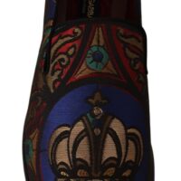 Dolce & Gabbana mitmevärvilised jacquard-mustriga loafrid