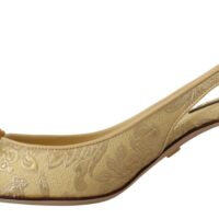Dolce & Gabbana kuldkollased slingback-kontskingad